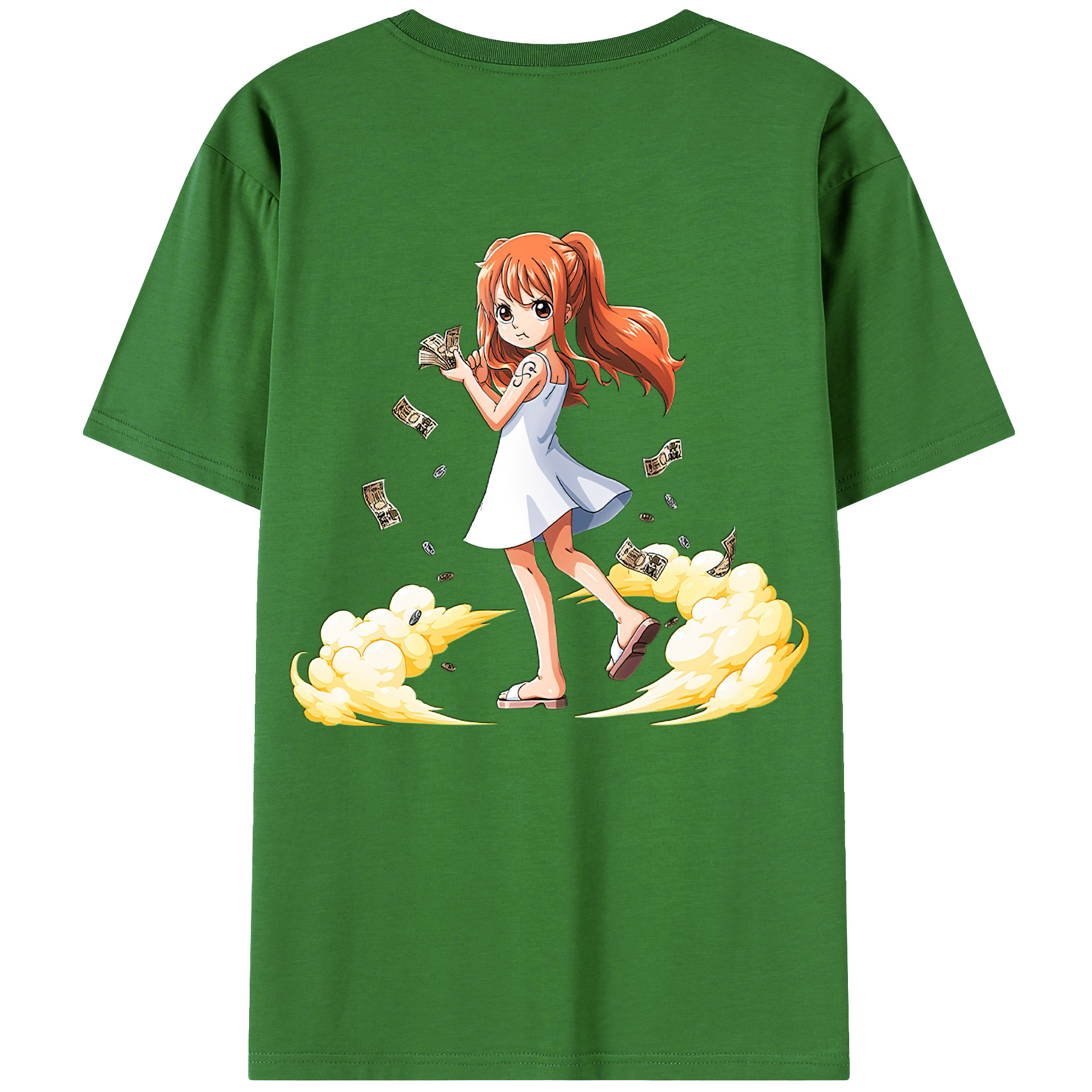 （画像用） ワンピース ナミ ONE PIECE Nami レディース半袖Tシャツ(バックプリント)